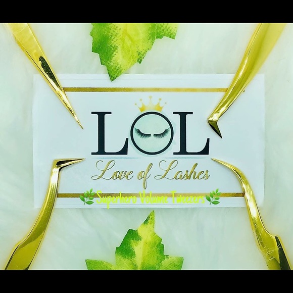 Superhero Eyelash Extensions Volume Tweezers 4pcs - Picture 1 of 7